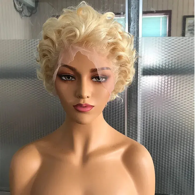 Synthetic wig for manga-100% Virgin Brazilian Beautiful Short Bob Wigs