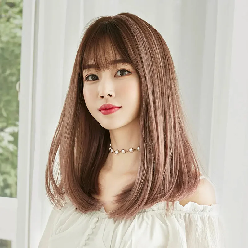 Short blonde wig with bangs-7JHH Ombre Straight Wigs With Bangs