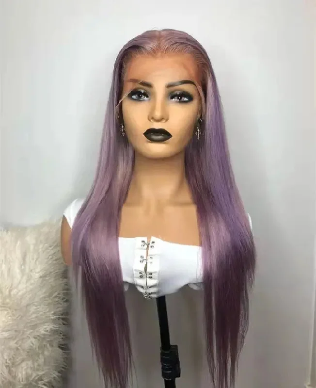 Wig for deep style-Bleached Knots Long Straight Transparent HD Lace Wig