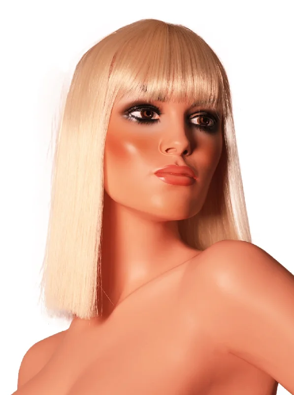 Wig for sleek texture-Blonde Cleopatra Wig