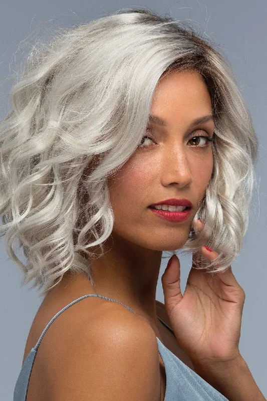 Side swept wig gray-Estetica Wigs - Wren