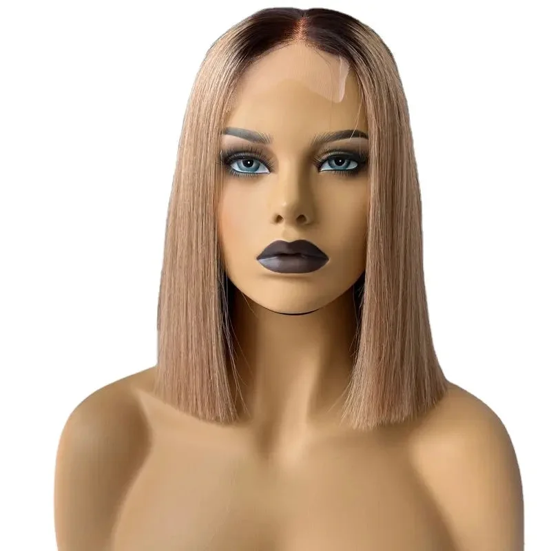 Wig for soft shine-Joywigs 2022 Hot Selling 10inch 200% Blunt Cut Bob