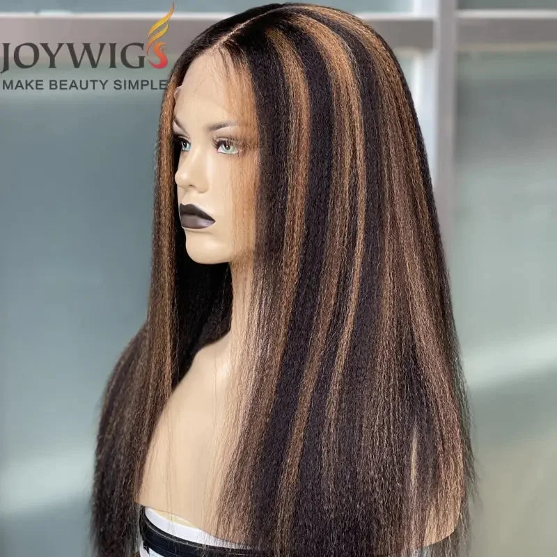 Pre-curled wig black-Joywigs 2022 Hot Selling 18inch 180% Highlight Color