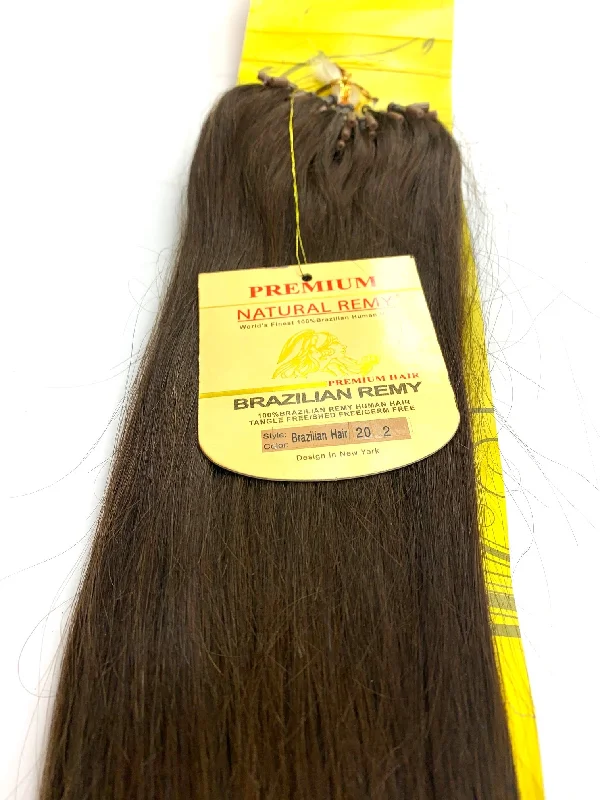 Scalp reviving mist-MICRO BEAD. .PREMIUM NATURAL REMY 100% BRAZILIAN HUMAN HAIR   TANGLE FREE/SHED FREE/GERM FREE .20 .INCH # 2.