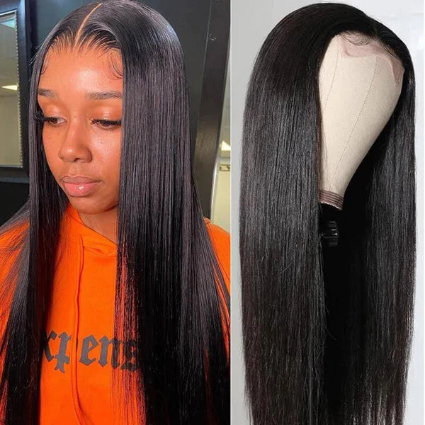 real person hair ring inspiration twist-15A 3ways Straight 4X4 Lace Closure Wig 200% destiny wig 100% Human Hair