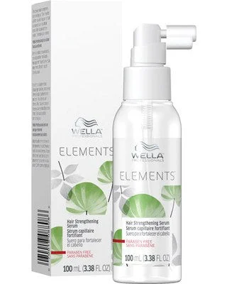 Hair care routine for scalp comfort-Wella Elements Hair Strengthening Serum 3.38 oz