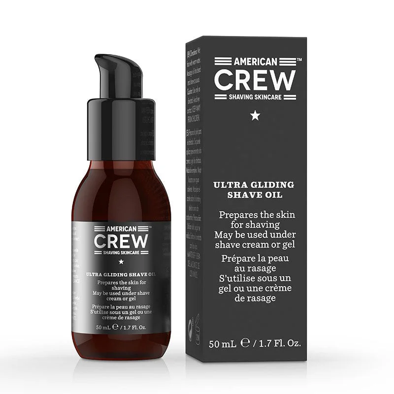 Hair care routine for hair plumpness-American Crew Shave Ultra Gliding Oil 50ml