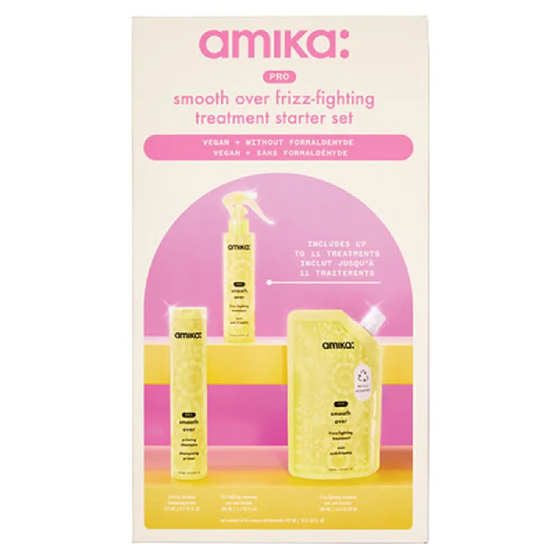 Hair care for lifeless waves-Amika Pro Smooth Over Starter Set