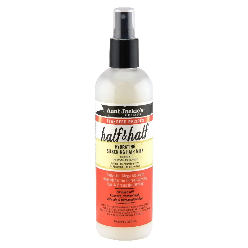 Scalp refining lotion-Aunt Jackie's Flaxseed Half & Half Hydrating Silkening Hair Milk 355ml