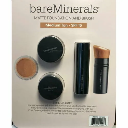 Bare Minerals Original Foundation And Brush (Medium TAN - Spf15)