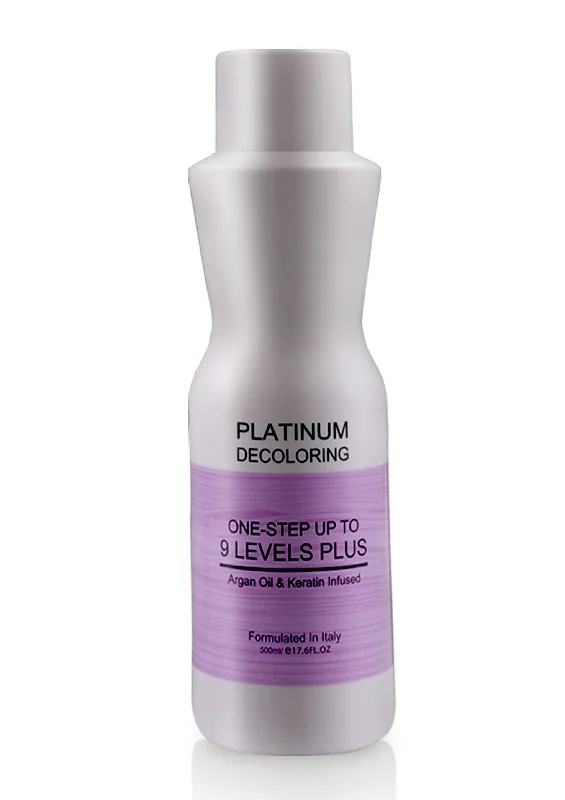 Edge calming lotion-Best Platinum Decoloring Organic Hair Bleach Cream (One-Step up to 9 Levels Plus) - Argan Oil & Keratin Infused 500ml