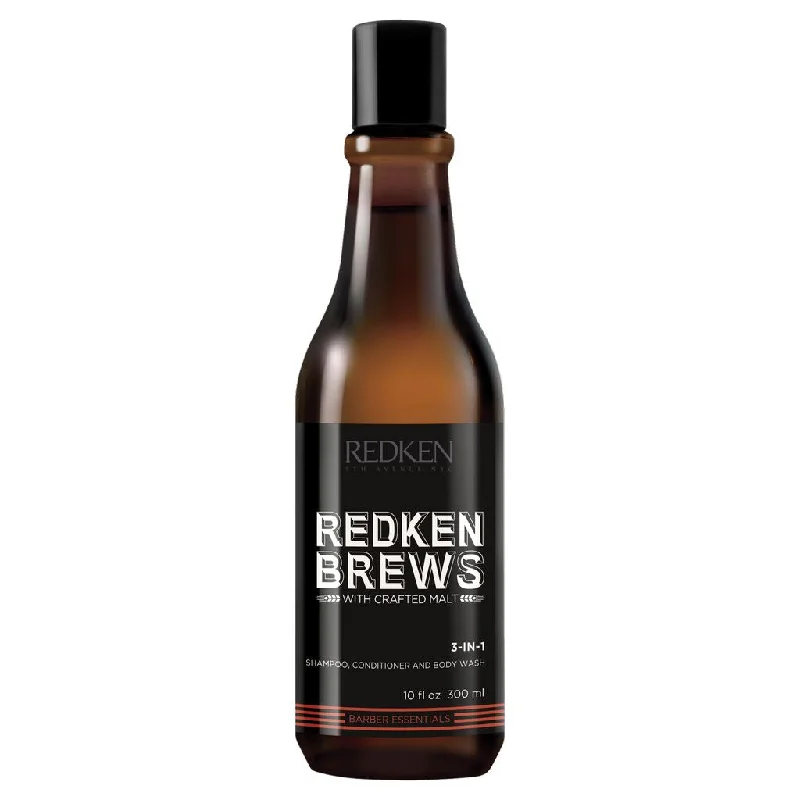 Curl enhancing lotion-Redken Brews 3 in 1-Shampoo, Conditioner & Body Wash 300ml