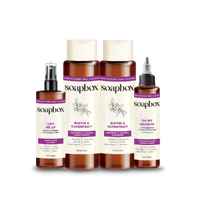 Shaping cream-Biotin & Superfruit Volumizing Haircare Bundle