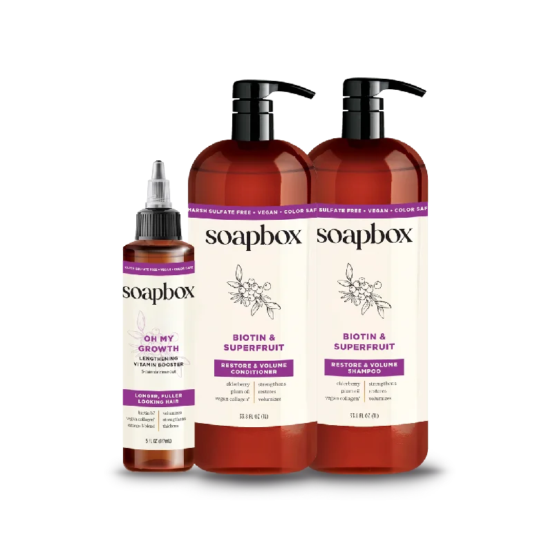 Shine cream-Biotin & Superfruit Volumizing Haircare Essentials