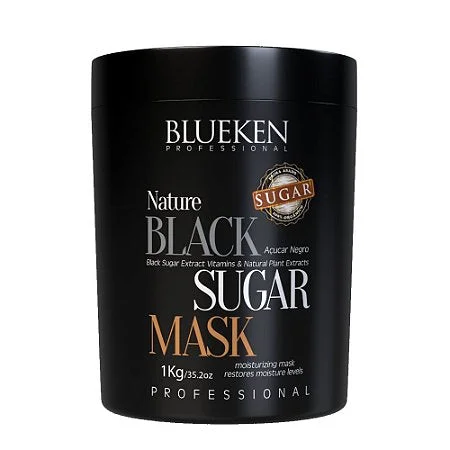 Hair care products with wheat germ-Blueken Black Mask Sugar 1Kg