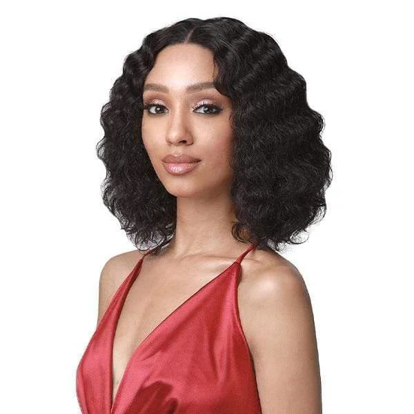 real person hair ring short pattern-Bobbi Boss 100% Human Hair Lace Wig - MHLF437 EDITH