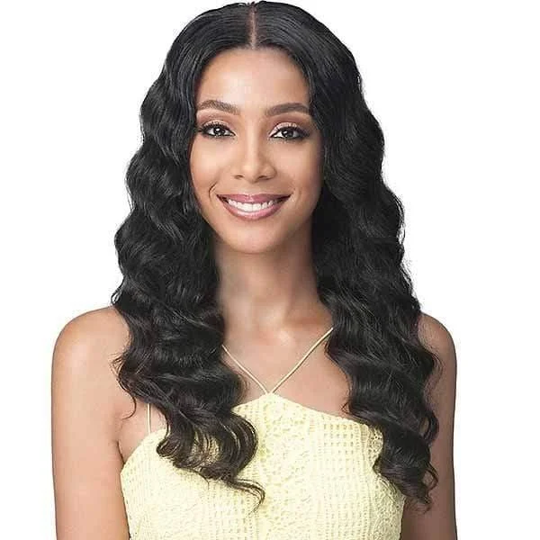 real person hair ring member pattern-Bobbi Boss 100% Virgin Remy Human Hair 13X4 Lace Front Wig - MHLF509 OCEAN WAVE 24