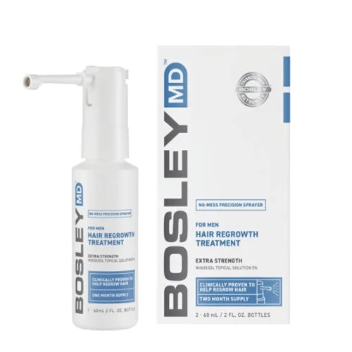 Best shampoo for mineral buildup-Bosley Hair Regrowth Treatment Spray For Men 2 x 2 oz