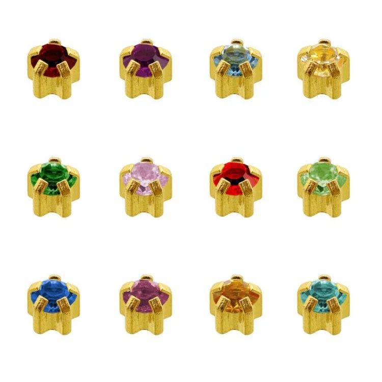 Defining wax-Caflon Assorted Clawset Birthstones Mini