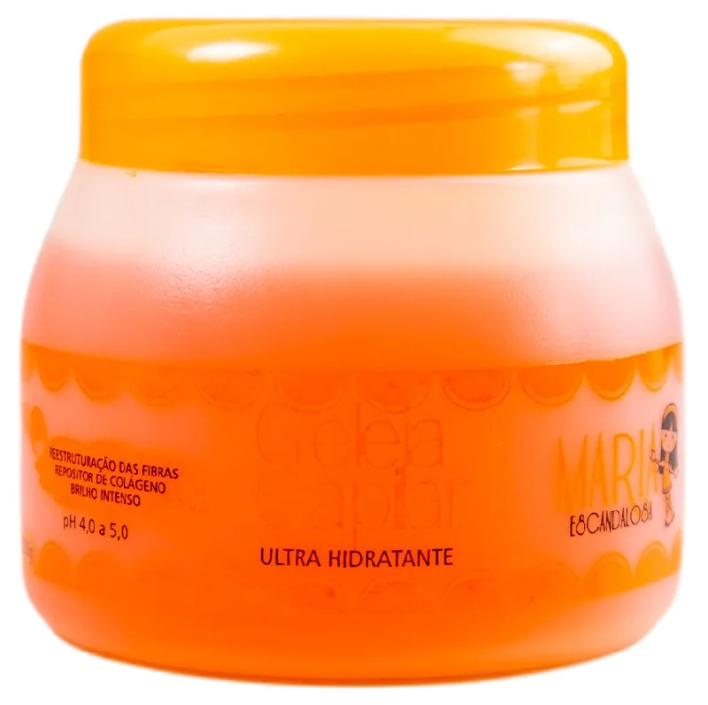 Hair care for dry soft curls-Capillary Jelly Intense Shine Ultra Moisturizing Mask 250g - Maria Escandalosa