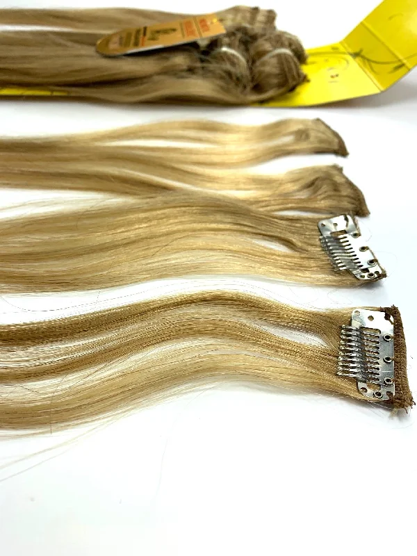 Luster lotion-CLIP IN .HAIR EXTENSIONS. PREMIUM NATURAL REMY %100 BRAZILIAN HUMAN HAIR.16 INCH.16.#9 COLOR. 60 PICS.