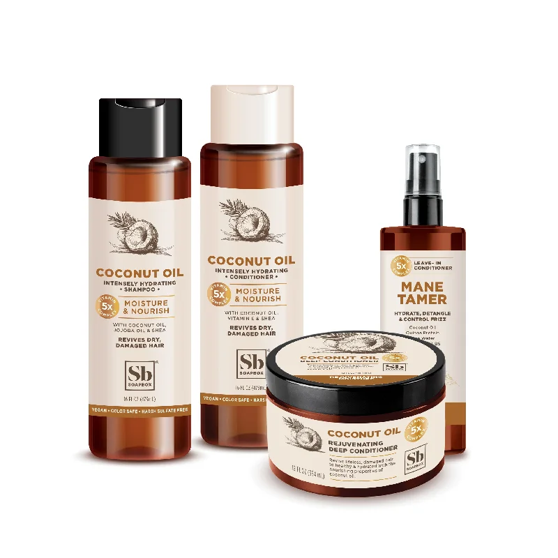 Edge soothing balm-Coconut & Shea Deep Moisture Haircare Bundle