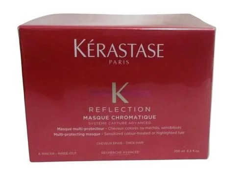 Scalp clarifying cream-Kerastase Reflection Masque Chromatique Thick Hair 6.8