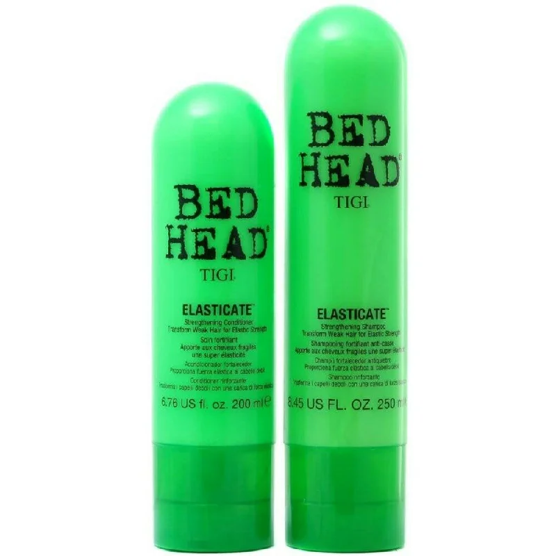 Scalp clarifying lotion-Tigi Bed Head Elasticate Strengthening Shampoo and Conditioner 8.45-6.76 oz Duo