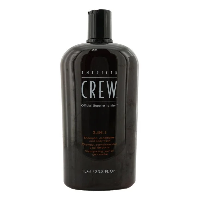 Curl reviving gel-American Crew Men 3-IN-1 Shampoo, Conditioner & Body Wash 1000ml/33.8oz