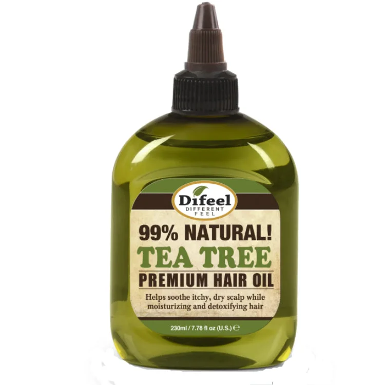 Hair care tips for rainy days-Difeel Premium Natural Hair Oil Tea Tree 7.78 oz