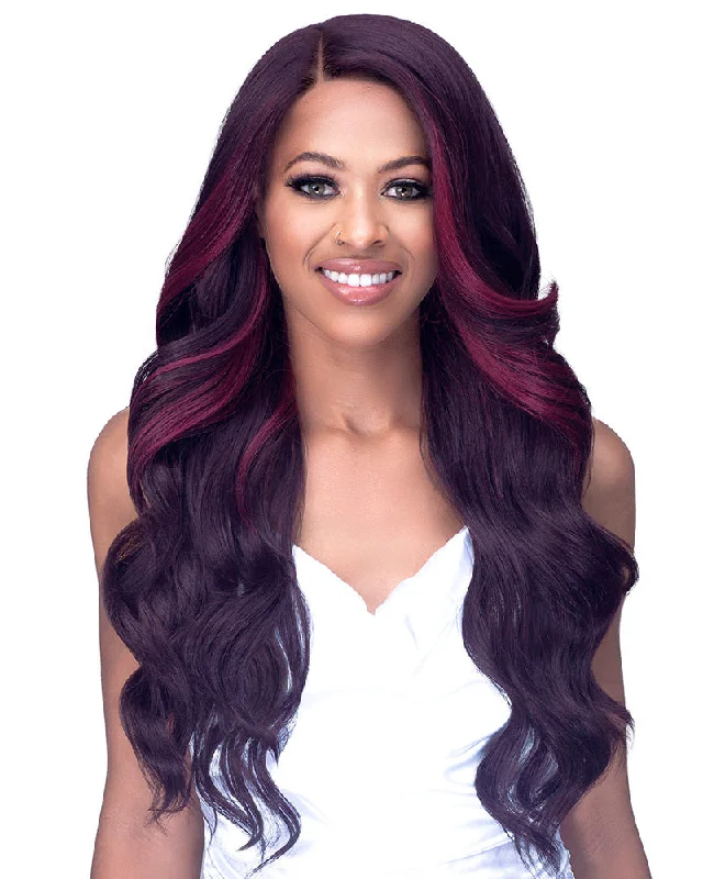 Synthetic wigs with spiral waves-Dixie | Lace Front Synthetic Wig by Bobbi Boss