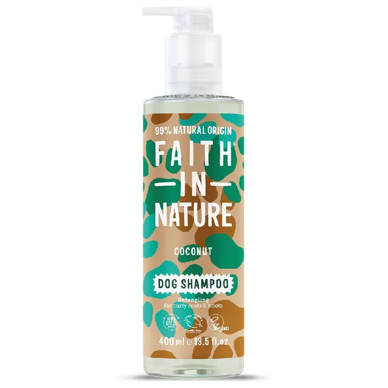 Restoring lotion-Faith in Nature Detangling Coconut Dog Shampoo