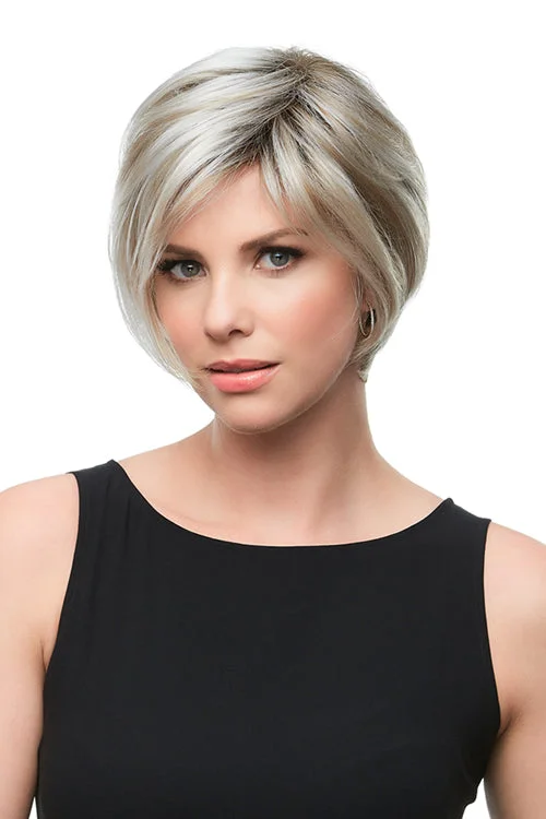 Synthetic wigs for students-Gabrielle (Petite) Synthetic Wig by Jon Renau | Short, Straight | Lace Front | Hand Tied | Full Mono Cap