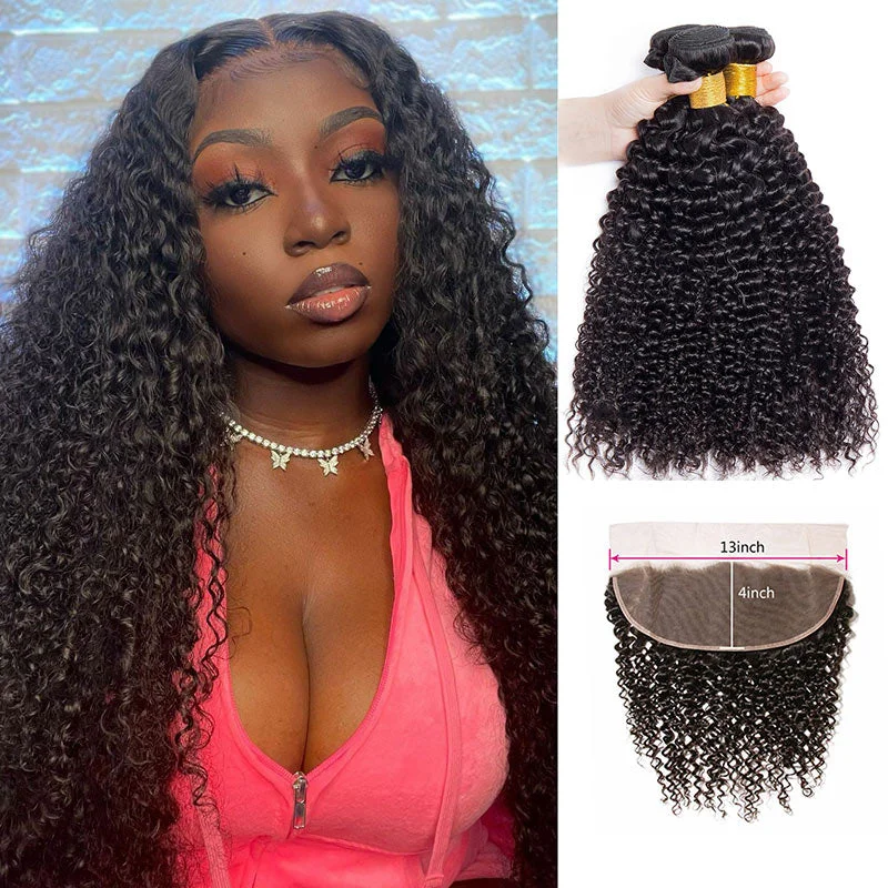 real person hair ring blog twist-15A Hair Curly Hair 3 Bundles With 13x4 Lace Frontal 100% Remi Human Hair