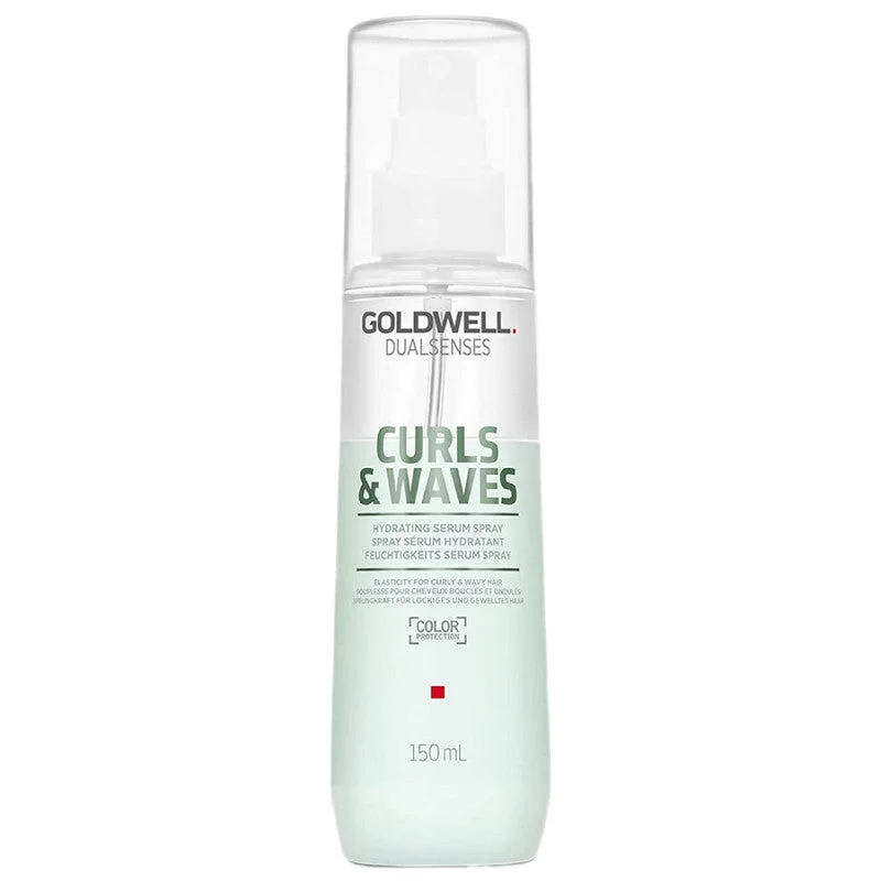 Hair care routine for greasy scalp-Goldwell Curls Waves Hydrating Serum Spray 5 oz