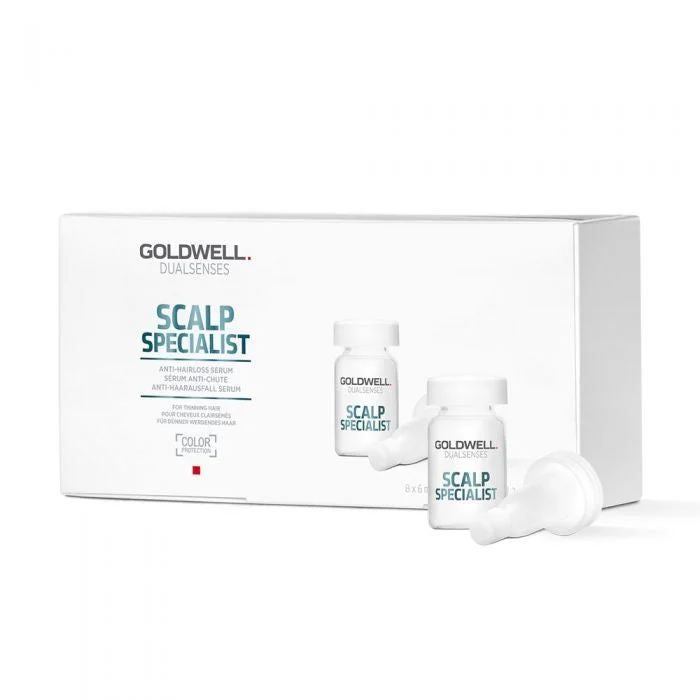 Hair care routine for sleek waves-Goldwell Dualsenses Scalp Specialist Anti-Hair Scalp Specialist Serum 8X6ml