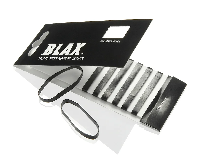 Styling lotion-Hair Elastics Blax Snag Free Clear, AND BLACK .8 Count