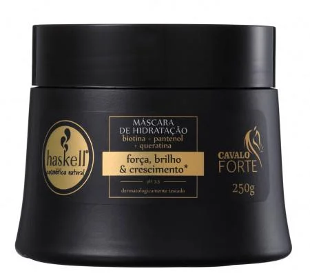 Best hair care for hair moisture-Cavalo Forte Strong Horse Treatment Strength Bright Growth Mask 250g - Haskell