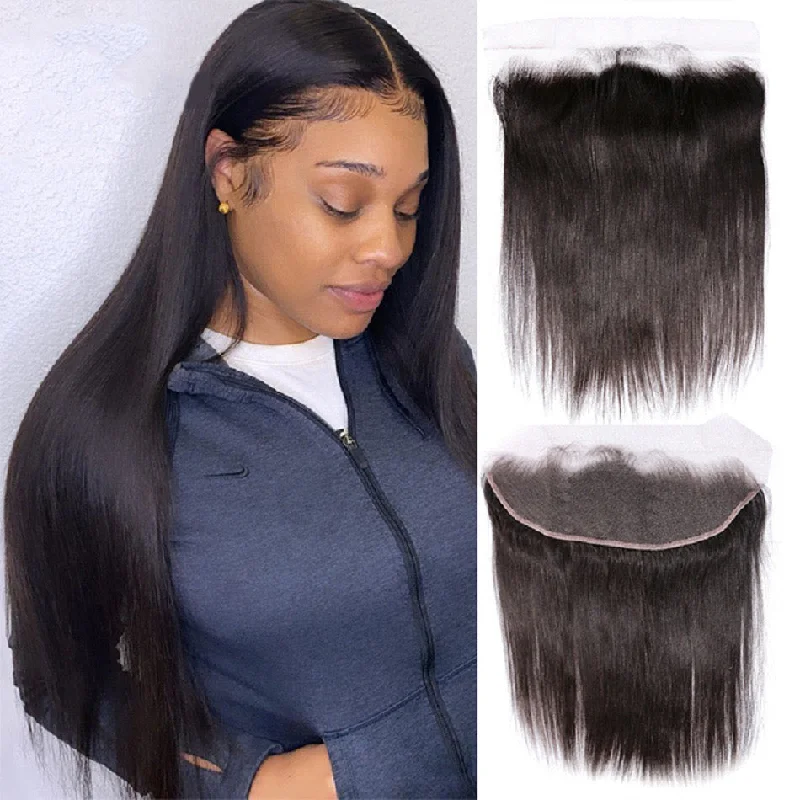 real person hair ring loyalty craft-Surprisehair HD Lace Frontal Straight 13x4 Transparent Lace Frontal Human Hair