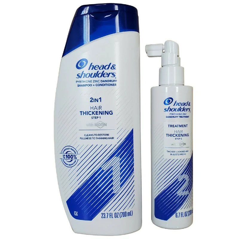 Scalp harmonizing lotion-Head & Shoulders Hair Thickening 2 in1 Shampoo, Conditioner, Treatment 23.7-6.7OZ