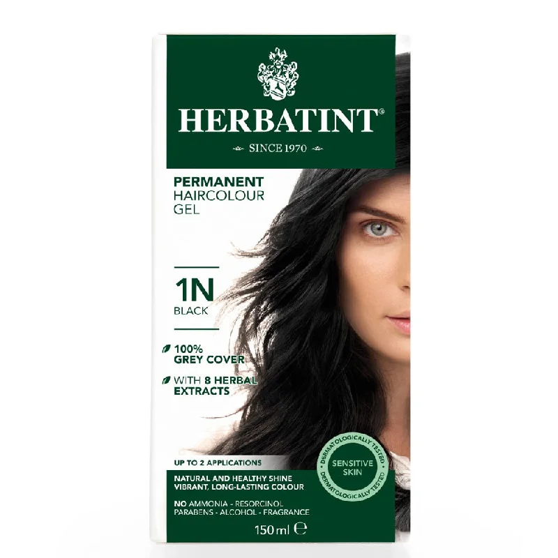 Curl shaping mist-Herbatint Permanent Hair Colour Gel - 1N Black