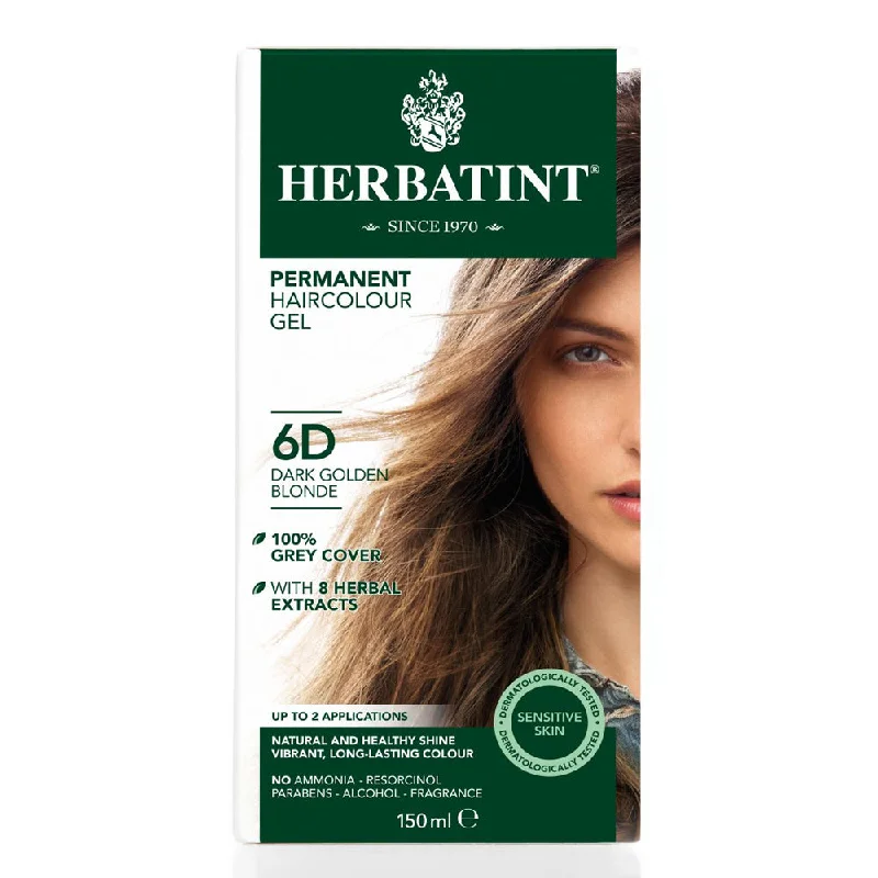 Strand defense lotion-Herbatint Permanent Hair Colour Gel - 6D Dark Golden Blonde