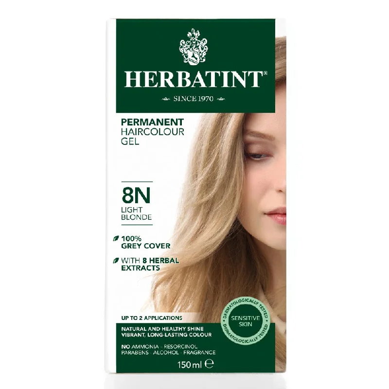 Curl reviving balm-Herbatint Permanent Hair Colour Gel - 8N Light Blonde