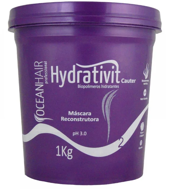 Hair care for shoulder-length hair-Hydrativit Mask Professional Hydration 1 Kg - Ocean hair