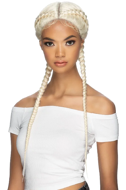 Synthetic wigs with headscarf-Vivica A Fox Ilaiza