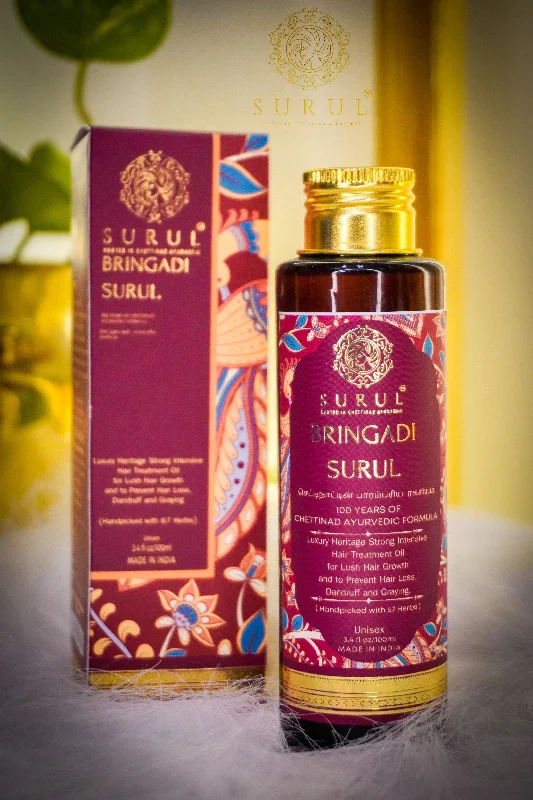 reakage reducing lotion-BRINGADI SURUL - Luxury Heritage Strong Intensive Hair Treatment Oil (Handpicked with 67 Herbs)