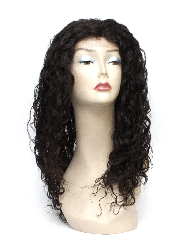 real person hair ring timeless weave-BRAZILIAN HUMAN HAIR LACE FRONT WIG - Jaima (NC2)