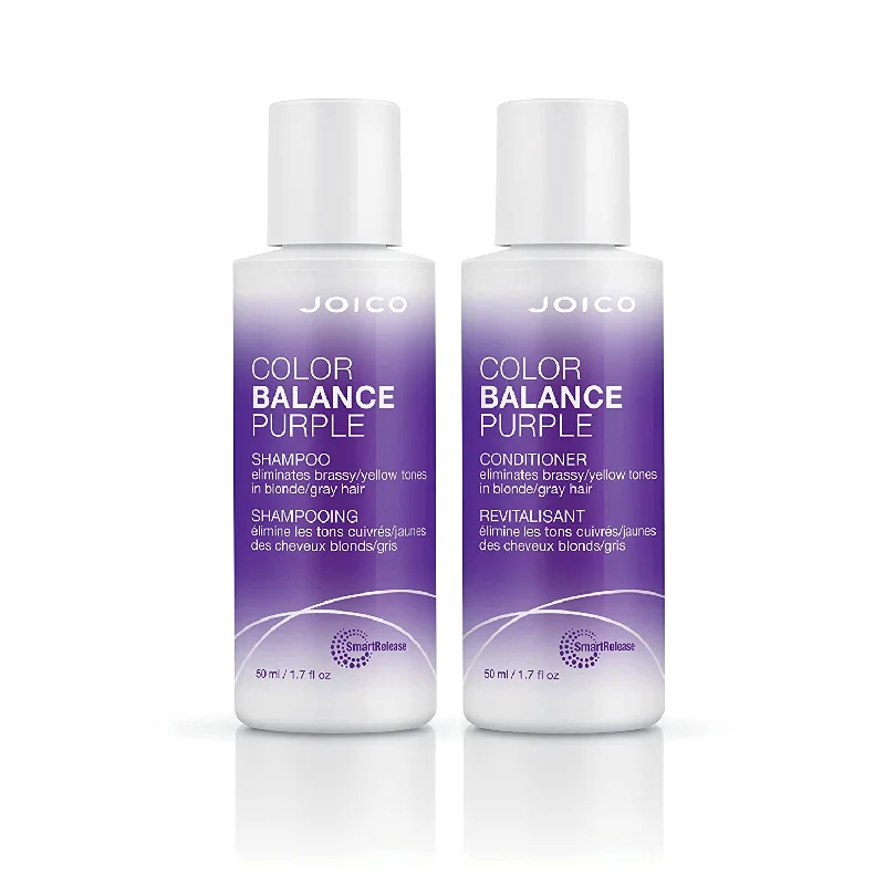 Curl boosting spray-Joico Color Balance Purple Shampoo and Conditioner 1.7 oz Travel Duo