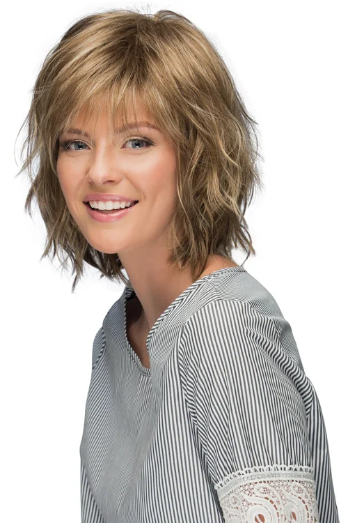 Synthetic wigs for summit events-Jones Synthetic Wig By Estetica | Short, Wavy | Basic Cap