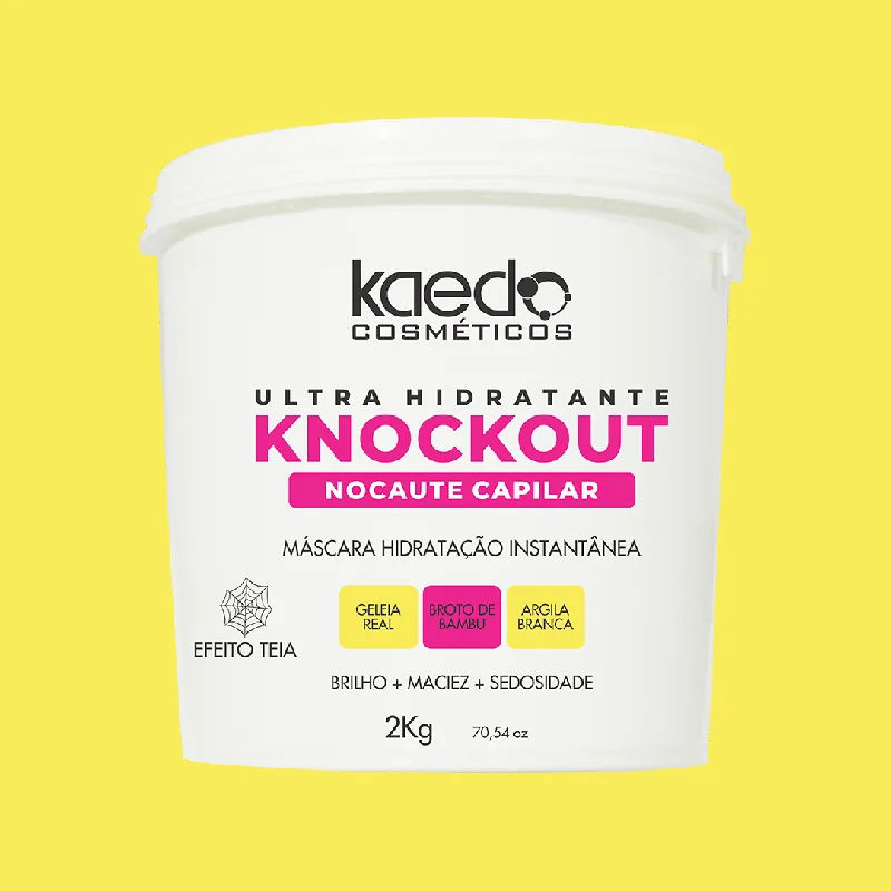 Moisturizing shampoo for waves-Knockout Royal Jelly White Clay Bamboo Hydration Web Effect Mask 2kg - Kaedo